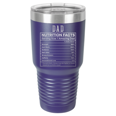 Dad Nutrition Facts 30oz Ringneck Tumbler